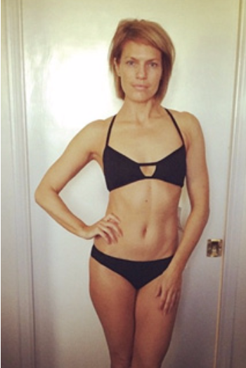 KATHLEEN ROSE PERKINS "LOVE my new bathing suit by @ecopeaceswim"...